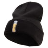 St. Patrick's Day Beer Embroidered Big Size Acrylic Long Beanie - Black XL-3XL