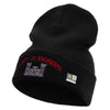 Licensed US Army Corps of Engineers Embroidered 12 Inch Long Knitted Beanie - Black OSFM
