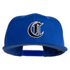 Old English Black C Patched 6 Panels Round Bill Cap - Royal OSFM