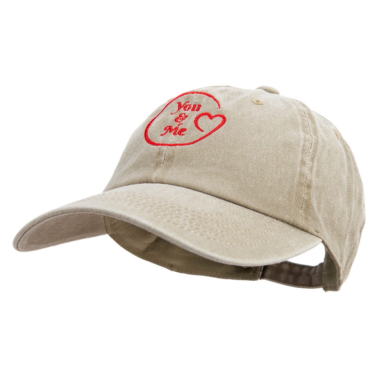 6PANEL TWILL HEART CAP WHITE