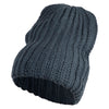 Cozy Knit Short Beanie - Charcoal-Grey OSFM