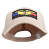 US Navy Combat Veterans Patched Big Size High Profile Twill Cap - Khaki XL-3XL