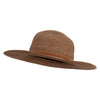 Women's Paper Braid Oval Top Hat - Brown-Tweed OSFM