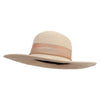 Women's Paper Braid Colorful Poly Wide Band Hat - Tan OSFM