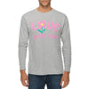 Love Every Time Graphic Long Sleeve Crewneck Tee - Heather-Grey XS