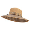 Women's Bronze Top Black Mix Brim Hat - Bronze-Black OSFM