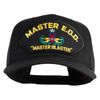 Master E.O.D Master Blaster Patched Solid Cotton Twill 5 Panel Prostyle Snap Cap - Black OSFM
