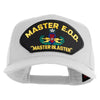 Master E.O.D Master Blaster Patched Solid Cotton Twill 5 Panel Prostyle Snap Cap - White OSFM