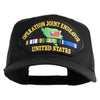 Operation Joint Endeavor United States Patched Solid Cotton Twill 5 Panel Prostyle Snap Cap - Black OSFM