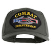 Combat Infantryman Patched Solid Cotton Twill Mesh Prostyle Cap - Grey OSFM