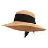 Women's Large Assymetrical Brim Hat - Bronze OSFM