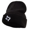 Texas Hunting Icon Embroidered Big Size Acrylic Long Beanie - Black XL-3XL