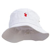 Turkey Independence Day Sign Embroidered Big Size Washed Hat - White XL-2XL