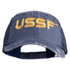 USSF Gold Letter Embroidered Low Profile Special Cotton Mesh Cap - Navy OSFM