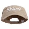 City of Detroit Embroidered Big Size Trendy Army Style Cap - Khaki XL-3XL