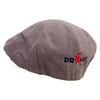 Drink Embroidered Big Size Men's Linen Ivy Cap - Charcoal XL-2XL