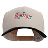Berry Embroidered Premium Pro Style 5 Panels Cap - Black-Stone OSFM