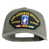 173rd Airborne Brigade Vietnam Veteran Patched Solid Cotton Twill 5 panel Mesh Back Cap - Grey OSFM