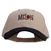 Melon Embroidered Big Size High Profile Twill Cap - Khaki-Black XL-3XL