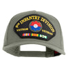 9th Infantry Division Vietnam Veteran Patched Solid Cotton Twill 5 panel Mesh Back Cap - Grey OSFM