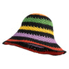 Women's Crochet Toyo 4" Brim Bucket Hat - Black Multi OSFM