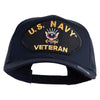 US Navy Veteran Patched Solid Cotton Twill Mesh Cap - Navy OSFM