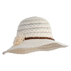 Women's Lace 4.25" Brim Bucket Hat - Cream OSFM