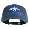 U.S. Air Force Roundel Embroidered Retro Cotton Blend Snapback Cap - Navy OSFM