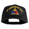 2nd Armored Division Hell on Wheels Patched Solid Cotton Twill Pro Style Cap - Black OSFM