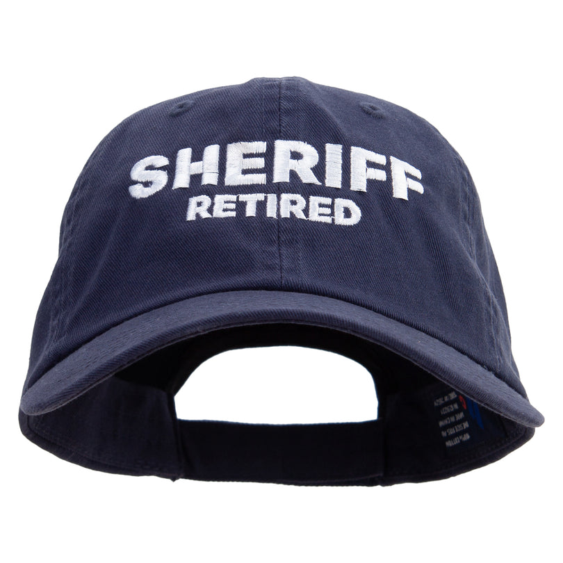 Magic:e4Hats Military Embroidered Beanie - Sheriff Style, Black With Yellow Lettering, One Size Fits Most