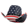 UPF 50+ Natural Straw Extreme Patriot Cowboy Hat - Traditional OSFM