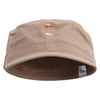 North Pole Wooden Sign Embroidered Big Size Cotton Fitted Military Cap - Khaki 7-3-4