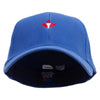 Canada Maple Leaf Torch Embroidered Low Profile Washed Flex Cap - Royal OSFM
