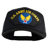 U.S. Army Air Corps Patched Solid Cotton Twill Pro Style Cap - Black OSFM