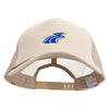 Blue River Illustration Big Size Embroidered Big Foam Mesh Truck Cap - Khaki XL-3XL