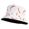Women's Chili Reversible Bucket Hat - White OSFM