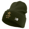 Star US Army Retired Military Embroidered 12 Inch Long Knitted Beanie