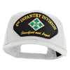 4th Infantry Division Steadfast and Loyal Patched Solid Cotton Twill Pro Style Cap - White OSFM