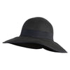 UPF 50+ Women's Back Split 3.5" Wide Brim Hat - Black OSFM
