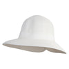 UPF 50+ Women's Back Split 3.5" Wide Brim Hat - White OSFM