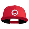 Fire Bowser Iron on Patched 6 Panel High Profile Structured Snapback - Red OSFM