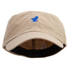 Simple Crow Logo Embroidered Big Size Fitted Ripstop Cotton Military Army Cap - Khaki XL-2XL