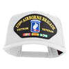 173rd Airborne Brigade Vietnam Veteran Patched Solid Cotton Twill 5 Panel Prostyle Snap Cap - White OSFM