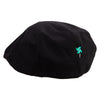 Green Weather Forecast Big Size Men's Linen Ivy Cap - Black XL-2XL