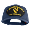 1st Cavalry Division The First Team Patched Solid Cotton Twill Pro Style Cap - Navy OSFM