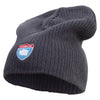 Washington Map on Road Sign Embroidered Big Size Cotton Short Beanie - Charcoal XL-3XL