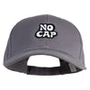 No Cap Embroidered New Big Size Deluxe Cotton Cap - Cool Grey XL-3XL