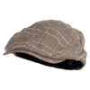 Big Size Driver Flat Fashion Plaid Ivy Cap - Brown 2XL