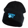 Game On Embroidered Big Size Acrylic Long Beanies - Black XL-3XL