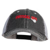 Critical Hit Embroidered Big Size Cotton Trucker Cap - Black XL-3XL